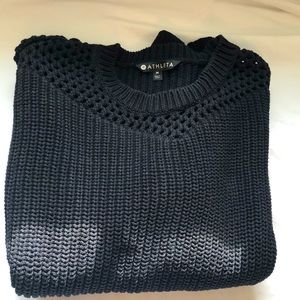 Athleta sweater size M knitted black excellent condition